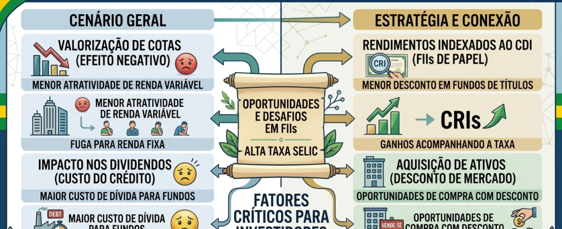Investir em FIIs com juros altos pode te trazer prejuízo.