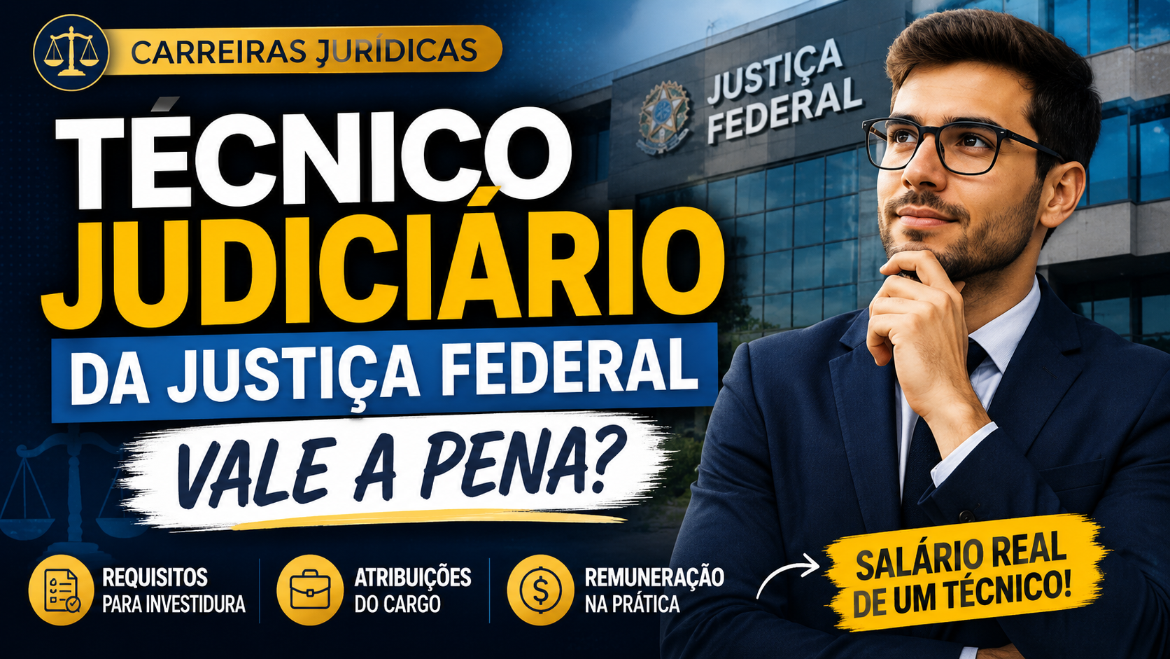 Carreiras Jurídicas: Técnico Judiciário da Justiça Federal – Vale a Pena?