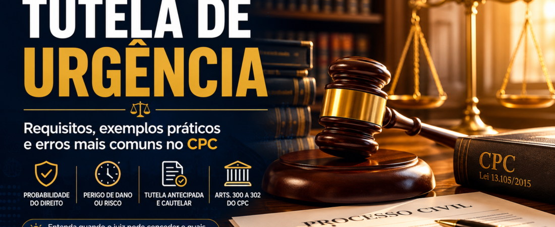 Tutela de Urgência: requisitos, exemplos práticos e erros mais comuns no 300 do CPC