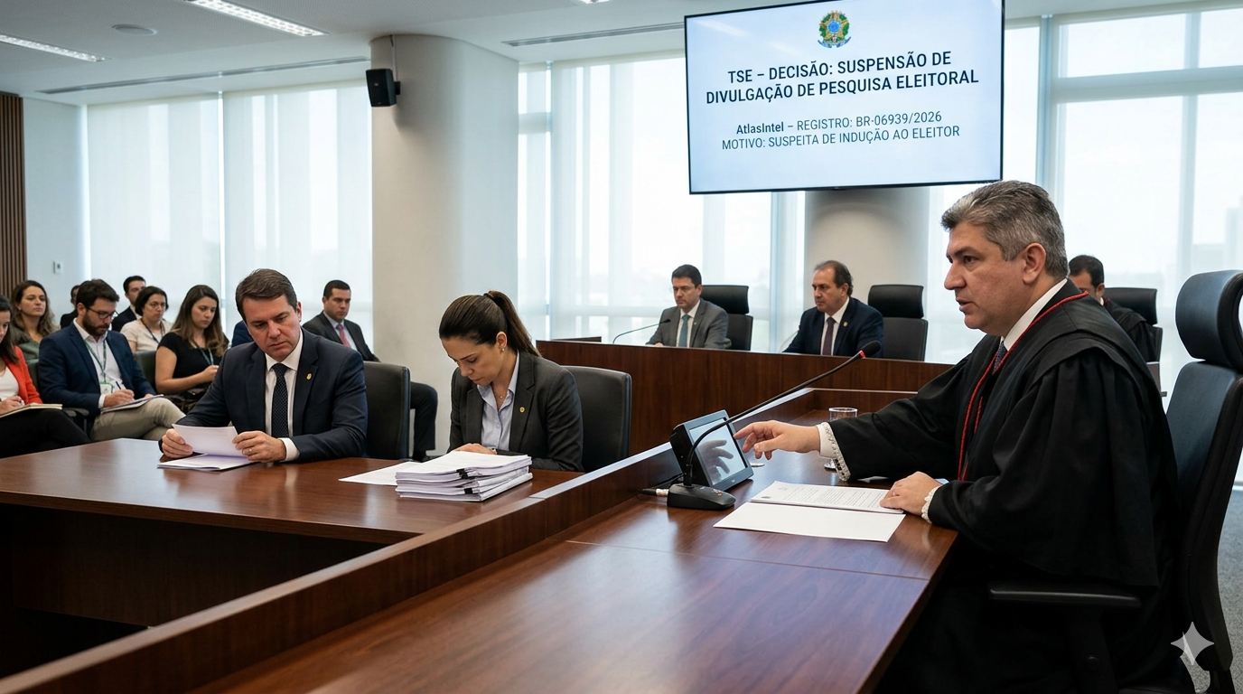 Você disse: TSE suspende divulgação de pesquisa da AtlasIntel sobre disputa para presidente por suspeita de indução ao eleitor