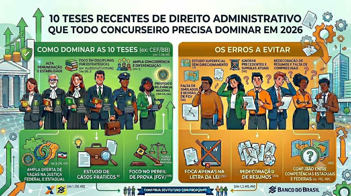 10 Teses Recentes de Direito Administrativo que Todo Concurseiro Precisa Dominar em 2026