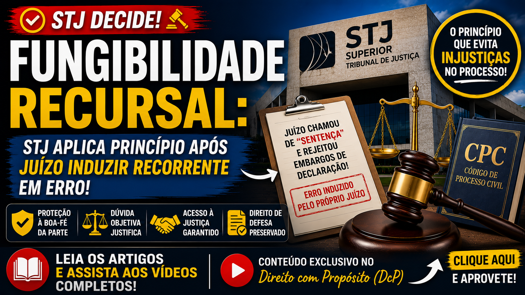 Fungibilidade Recursal: 7 Lições da Decisão do STJ que Protegeu a Parte Induzida em Erro pelo Próprio Juízo