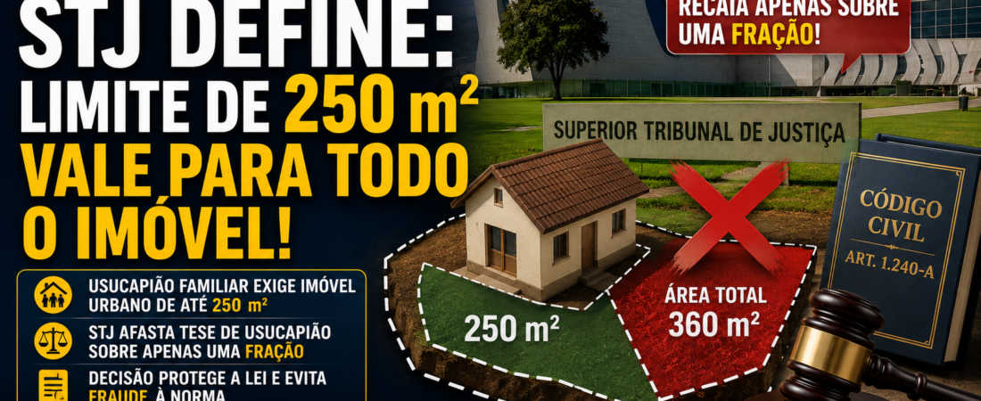 Usucapião Familiar: 7 Lições da Decisão do STJ que Limitou o Direito a Imóveis de até 250 m²