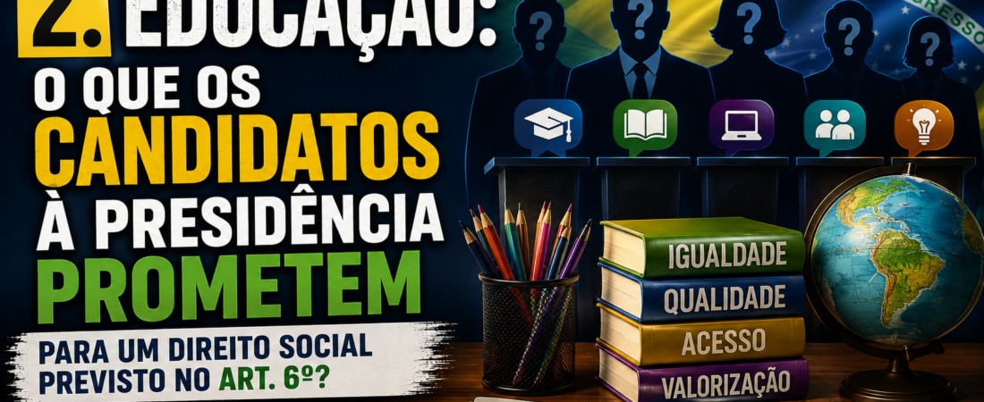 Educação: o que os candidatos à Presidência prometem para um direito social previsto no art. 6º?