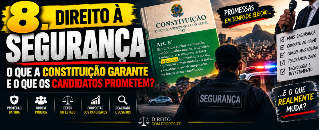 Direito à Segurança (art. 6º): o que a Constituição garante e o que os candidatos prometem?